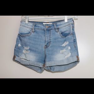 PacSun women's super stretch shortie jean shorts